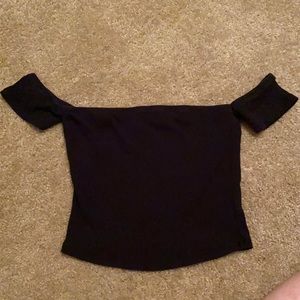 Black crop top